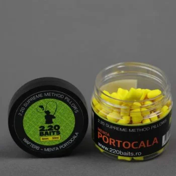 Неутрални вафтери 2.20 Baits Wafter Supreme Pillows Yellow 6mm Mint & Orange 50ml