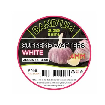 2.20 Baits Supreme Band'um Wafters White Garlic 4 mm 50 ml