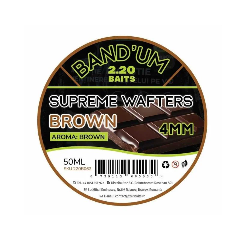 2.20 Baits Supreme Band'um Wafters Brown Chocolate 4 mm 50 ml