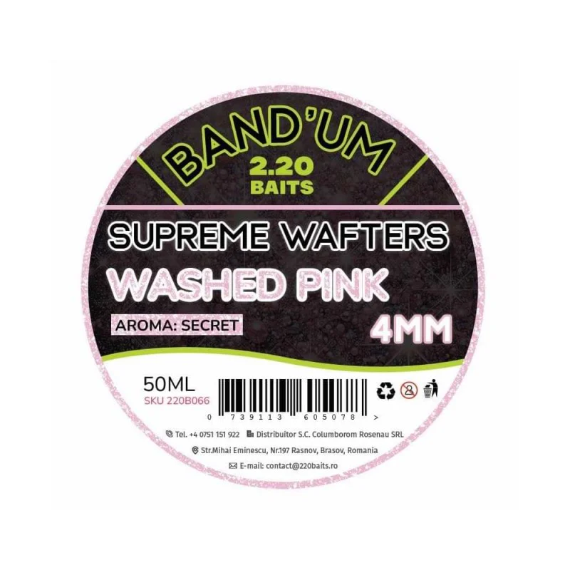 2.20 Baits Supreme Band'um Wafters Washed Pink Secret 4 mm 50 ml