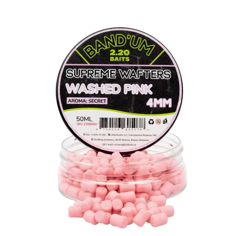 2.20 Baits Supreme Band'um Wafters Washed Pink Secret 4 mm 50 ml