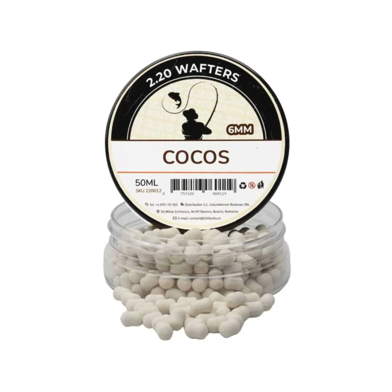 Критично балансирани дъмбели 2.20 Baits Wafter 6 mm Cocos 50 ml