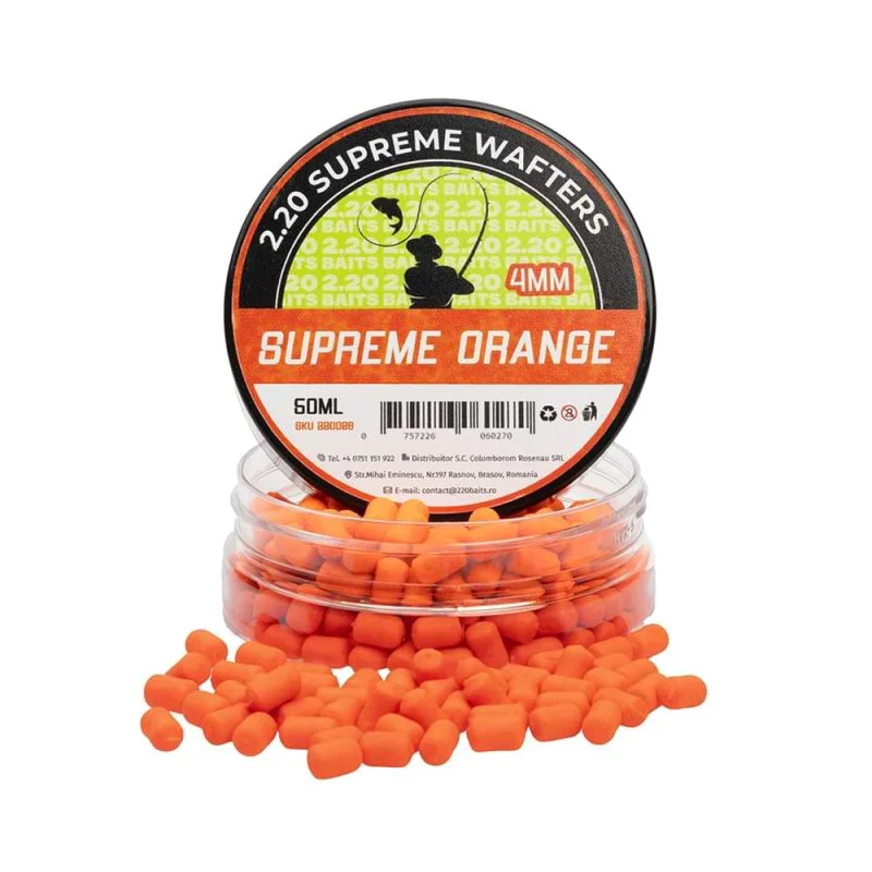 Критично балансирани дъмбели 2.20 Baits Wafter Supreme 4 mm Orange Secret 50 ml