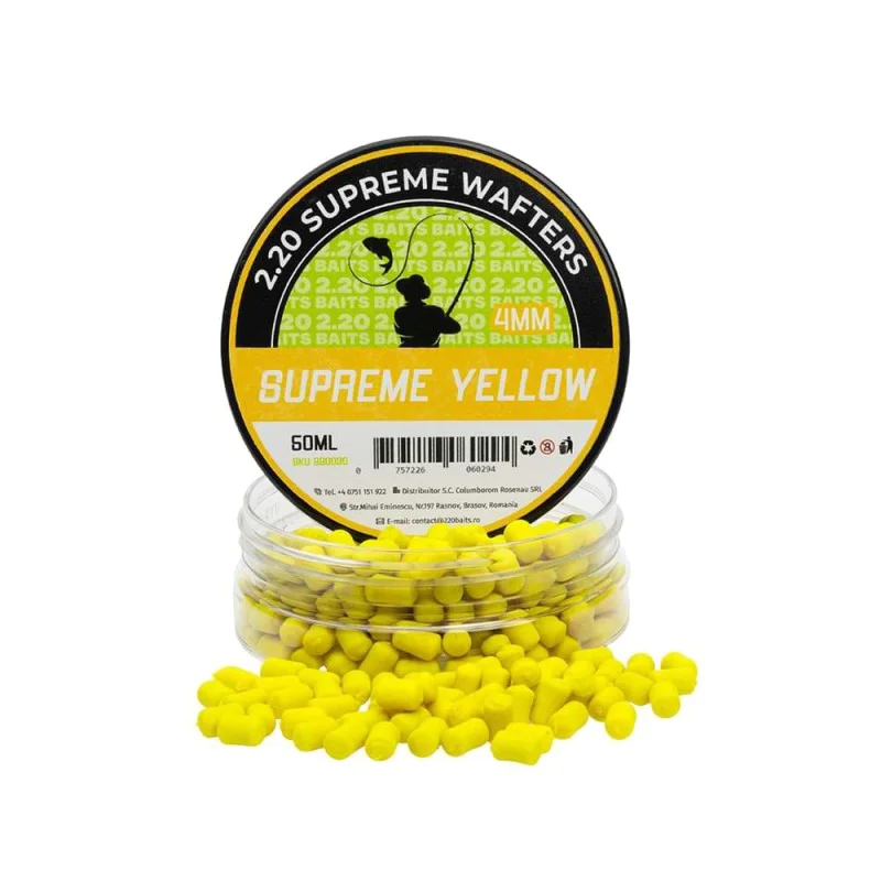 Критично балансирани дъмбели 2.20 Baits Wafter Supreme 4 mm Yellow Secret 50 ml