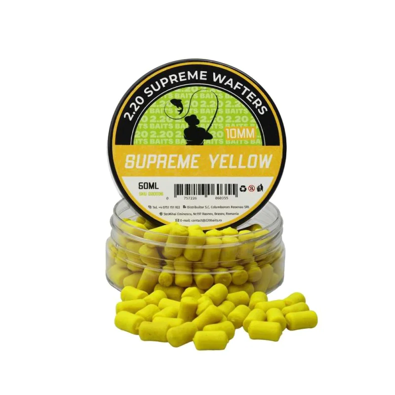Критично балансирани дъмбели 2.20 Baits Wafter Supreme 10 mm Yellow Secret 50 ml