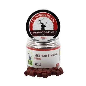 Пелети за стръв 2.20 Baits Supreme Method Sinking Pellet 8 mm Krill 100 ml