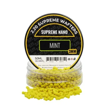 Критично балансирани дъмбели 2.20 Baits Supreme Nano Wafter Yellow Mint 3 mm 50 ml