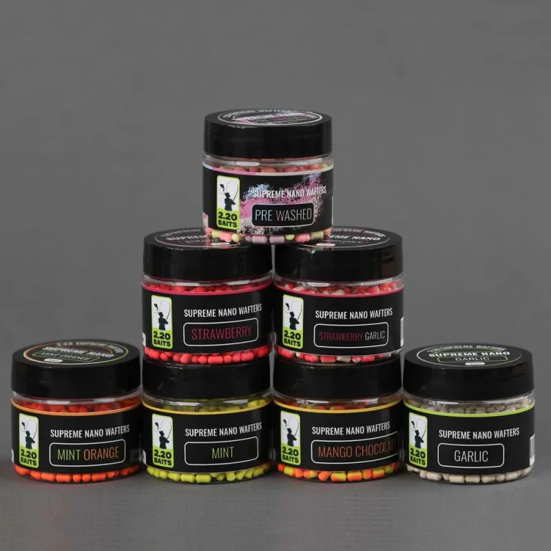 Критично балансирани дъмбели 2.20 Baits Supreme Nano Wafter Orange Mint & Orange 3 mm 50 ml