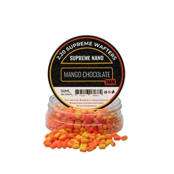 2.20 Baits Supreme Nano Wafter Yellow - Orange Mango & Chocolate 3 mm 50 ml