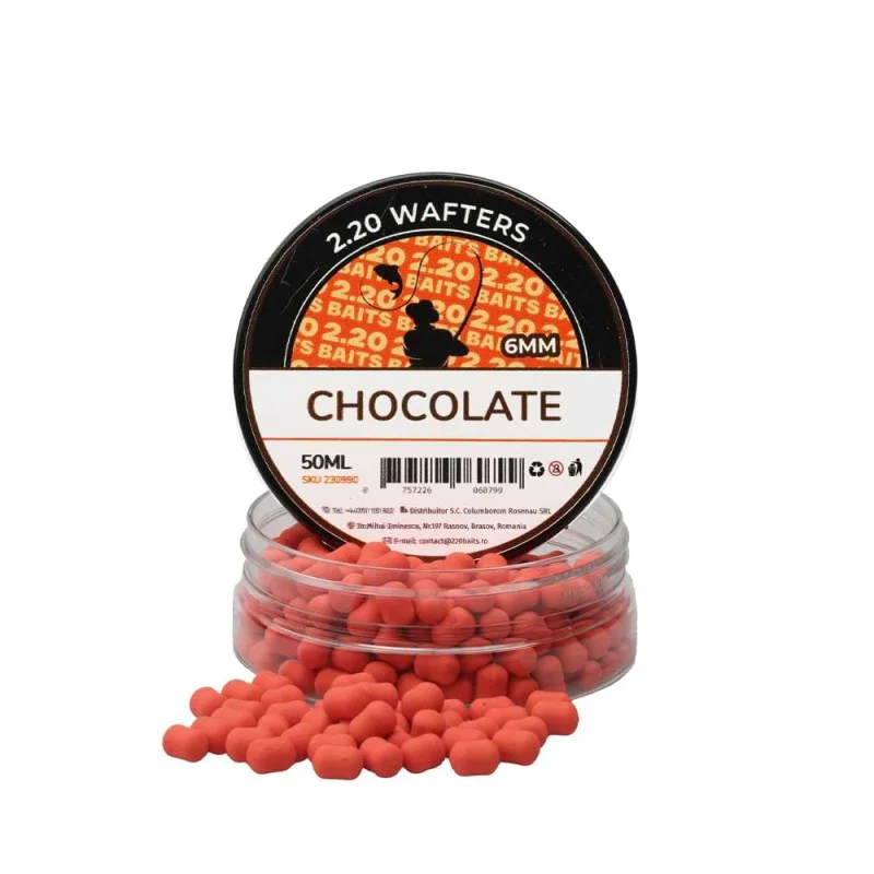 Критично балансирани дъмбели 2.20 Baits Wafter Orange Chocolate 6 mm 50 ml