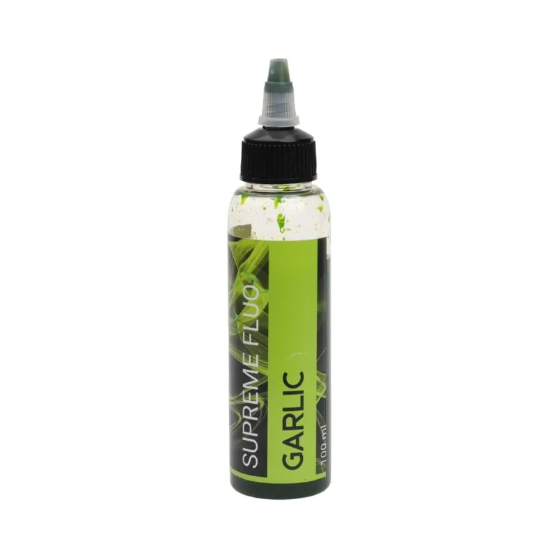 Гел ароматизатор - пушек 2.20 Baits Fluo Supreme Liquid Attractant Garlic - Green 100 ml