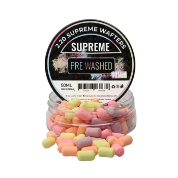 Критично балансирани дъмбели 2.20 Baits Wafter Supreme Pre Washed 10 mm Secret 50 ml
