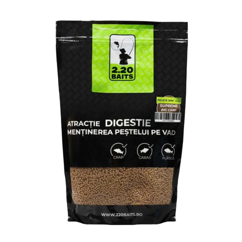 Пелети за фидер риблов 2.20 Baits Micropelete 2 mm Big Carp 800 gr