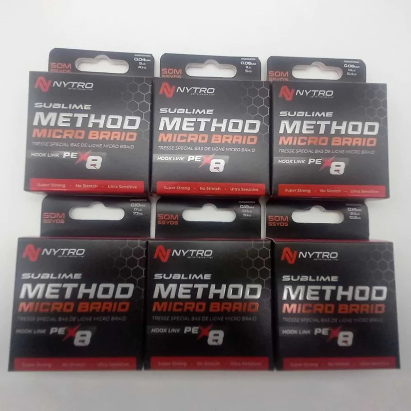 Плетено влакно за повод NYTRO SublimeX8 Method Micro Braid 50m