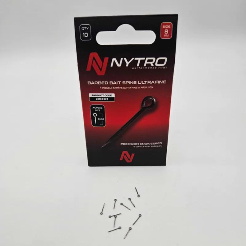 Щифт за стръв NYTRO Barbed Bait Spike Ultrafine 0.4x8mm