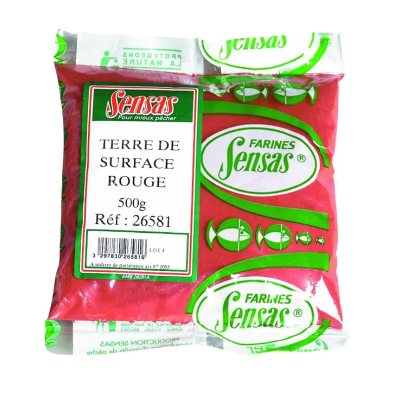 Глина за захранка SENSAS Surface Leam Red 500g