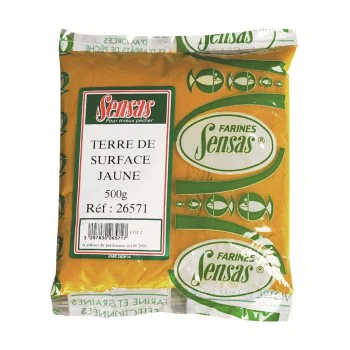 Глина за риболов SENSAS Surface Leam Yellow 500g