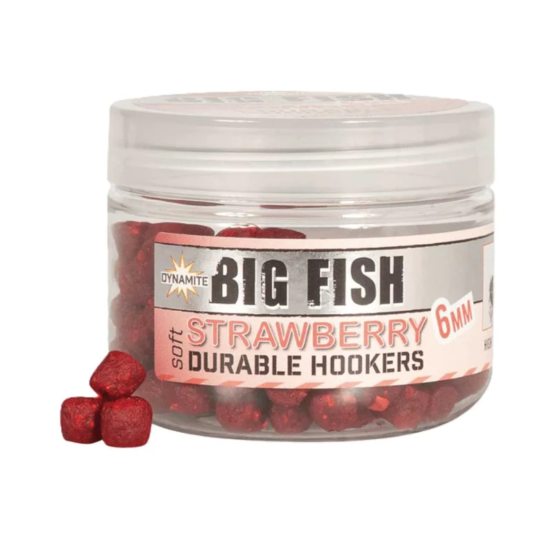 Меки пелети за стръв DYNAMITE BAITS Durable Hook Pellets 6mm Strawberry