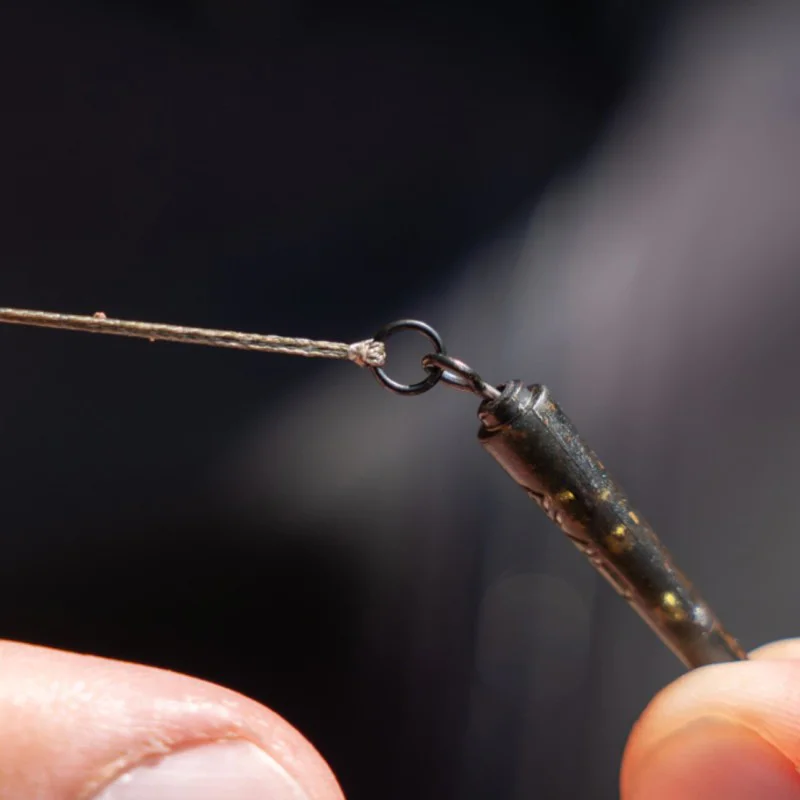 Монтаж за PVA торбичка AVID CARP Outline Short Bag Stem - Ring Swivel