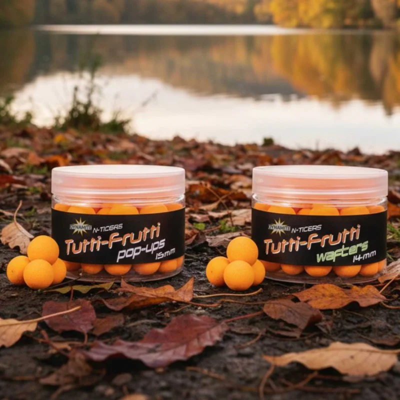 Неутрални топчета за стръв DYNAMITE BAITS N-Ticers Tutti-Frutti Wafters 14mm