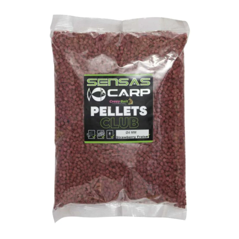 Пелети SENSAS Pellet Club Strawberry 4mm 1kg