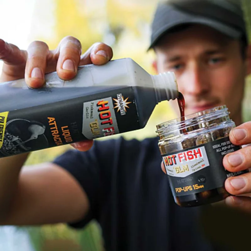 Плуващи топчета за стръв DYNAMITE BAITS Hot Fish and GLM Foodbait Pop Up 15mm