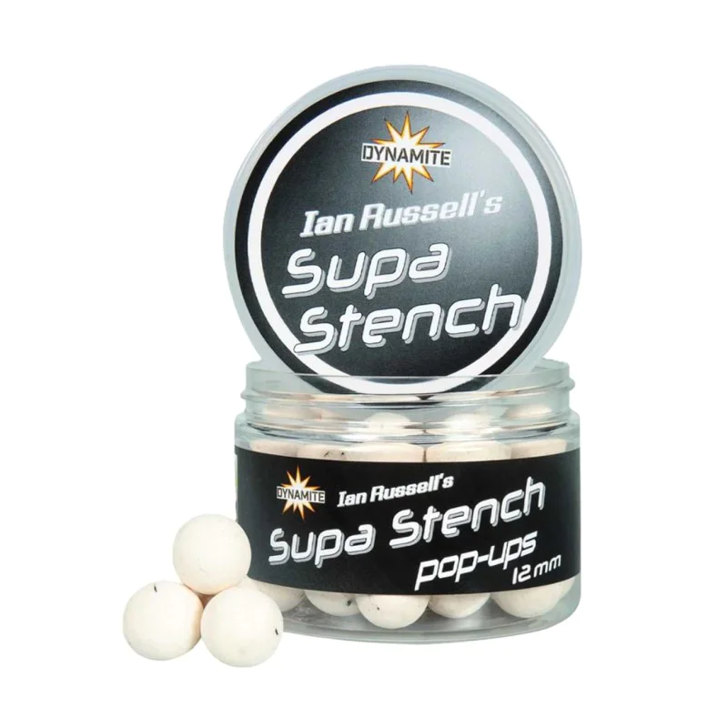 Плуващи топчета за стръв DYNAMITE BAITS Ian Russells Pop-Ups Supa Stench 12mm