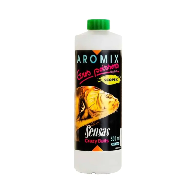 Течен ароматизатор SENSAS Aromix Gross Poissons Scopex 500 ml