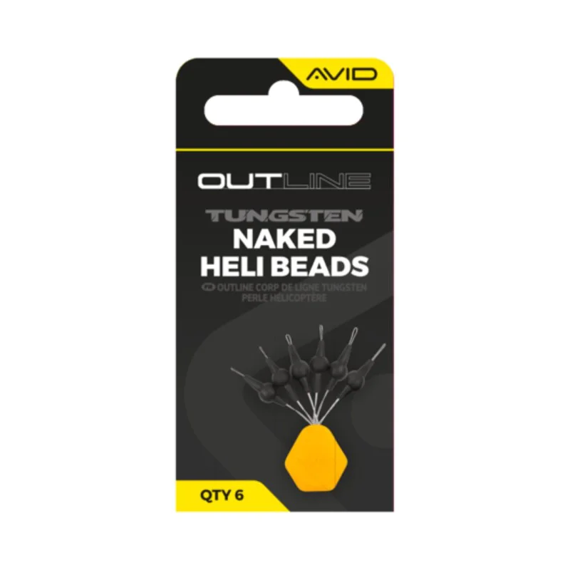 Волфрамово мънисто AVID CARP Outline Tungsten Naked Heli Beads