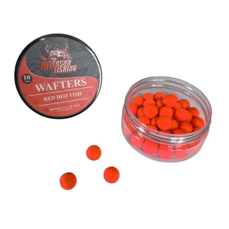Балансирана стръв MITERSON Premium Wafters 10mm Red Hot Fish