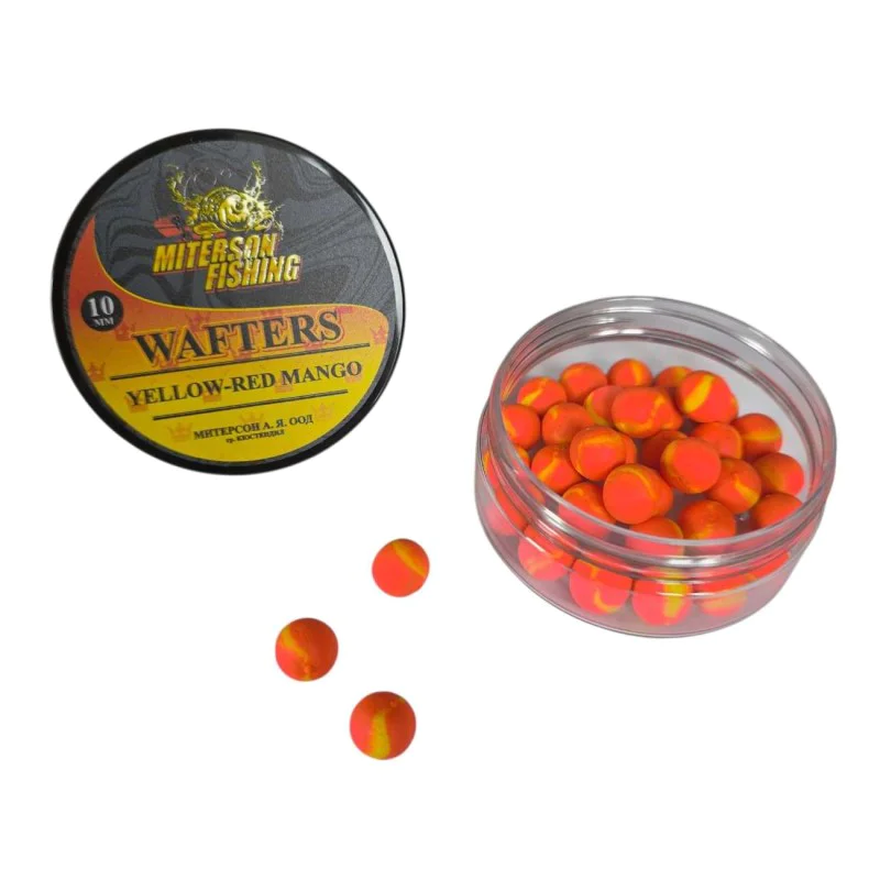 Балансирана стръв MITERSON Premium Wafters 10mm Yellow-Red Mango