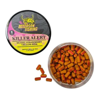 Балансирана стръв MITERSON Premium Wafters 8mm Killer Alert Mussel-Strawberry