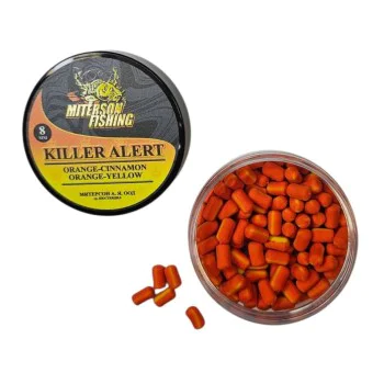 Балансирана стръв MITERSON Premium Wafters 8mm Killer Alert Orange-Cinnamon