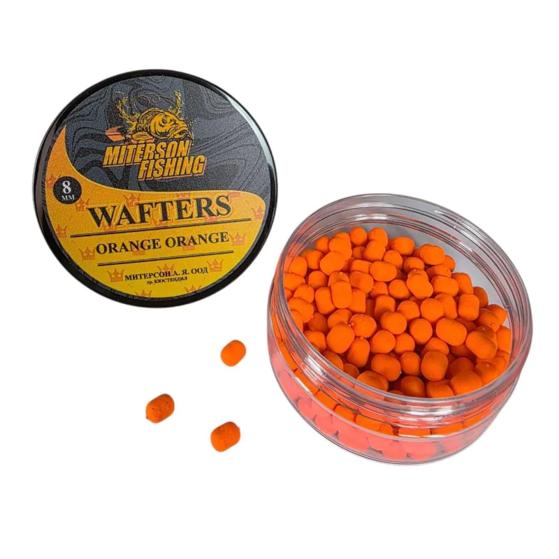 Балансирана стръв MITERSON Premium Wafters 8mm Orange Orange