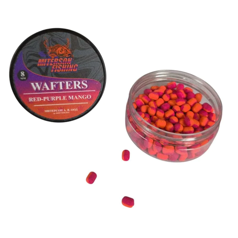 Балансирана стръв MITERSON Premium Wafters 8mm Red-Purple Mango