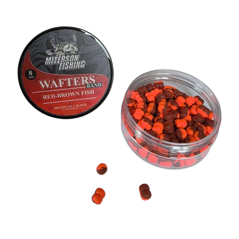 Балансирана стръв MITERSON Premium Wafters Band 8mm Red-Brown Fish