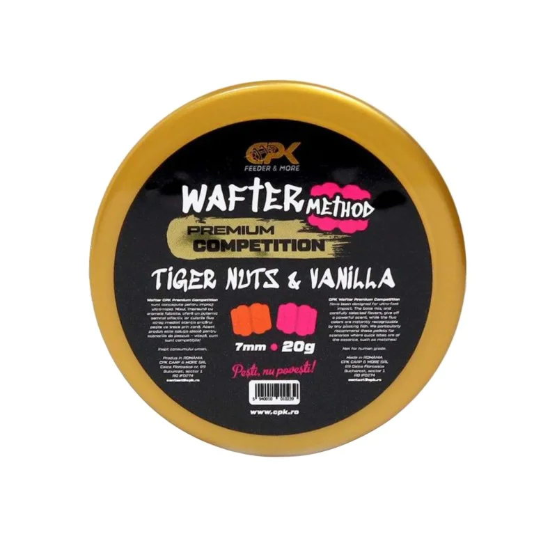 Неутрални дъмбели CPK Wafters Competition Method Tiger Nuts & Vanilla 7mm 20g