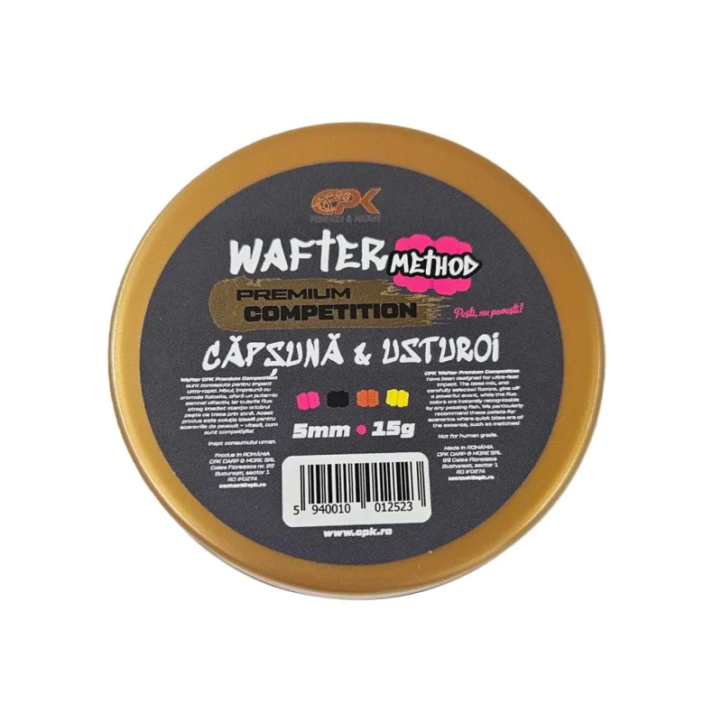 Неутрални дъмбели CPK Wafters Competition Mini Method Strawberry & Garlic 5mm 15g