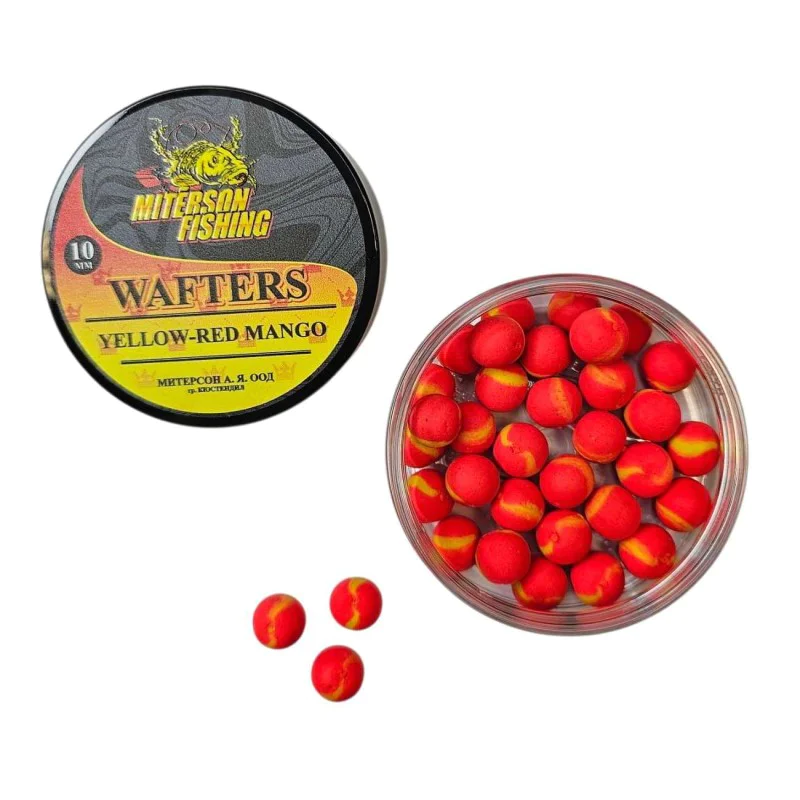 Плаваща стръв MITERSON Premium Pop-Up 10mm Red-Yellow Mango