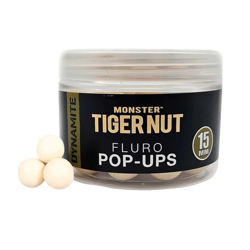 Плуващи топчета за стръв DYNAMITE BAITS Monster Tiger Nut Fluro Pop-Ups 15mm