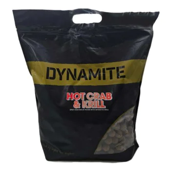 Протеинови топчета DYNAMITE BAITS Big Fish Hot Crab and Krill Boilie 5kg