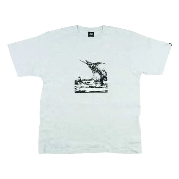 Тениска DAIWA T-Shirt Sword Fish Ash Gray