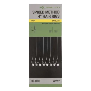 Вързани куки KORUM Spiked Method Hair Rigs Barbless