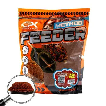 Захранка CPK Groundbait Method Feeder Fish Meal & Ground Pellets Red Krill 900g