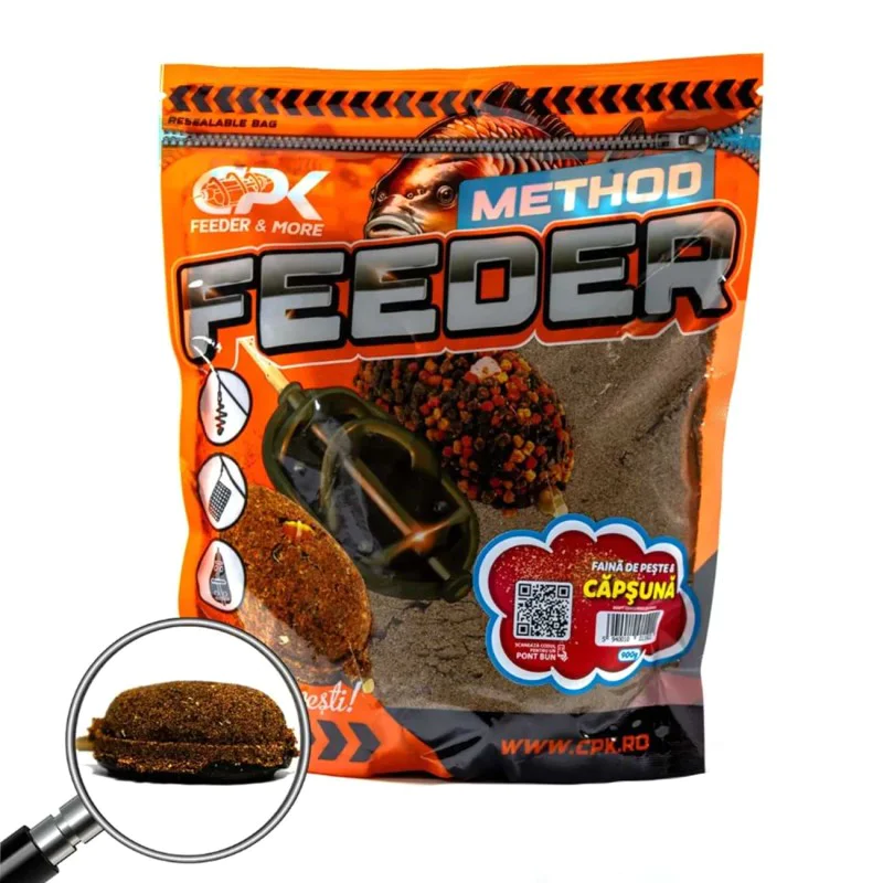 Захранка CPK Groundbait Method Feeder Fish Meal & Strawberry 900g