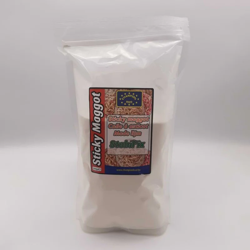 Добавка за лепени бели червеи CHAMPION FEED Sticky Maggot Stabilix 500g