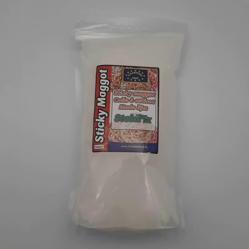 Добавка за лепени бели червеи CHAMPION FEED Sticky Maggot Stabilix 500g