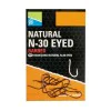 Единични куки PRESTON Natural N-30 Eyed