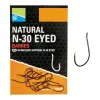 Единични куки PRESTON Natural N-30 Eyed