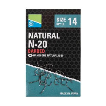 Куки единични PRESTON Natural N-20